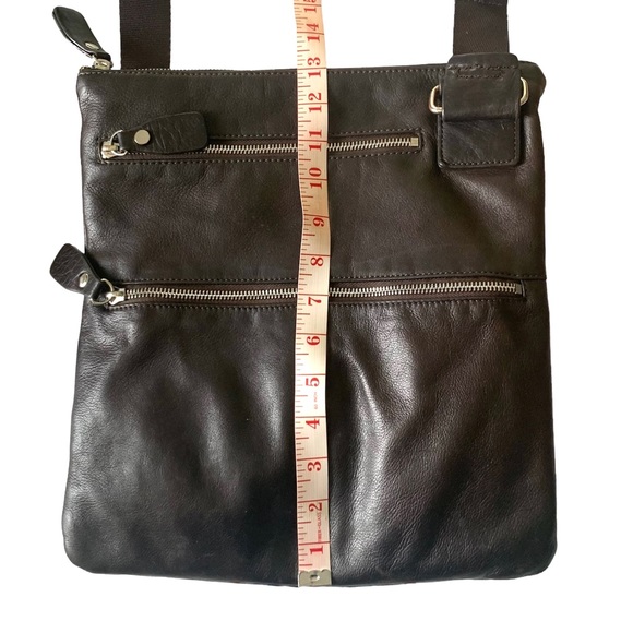 Margot Dark Brown Leather Crossbody Bag - Picture 9 of 11
